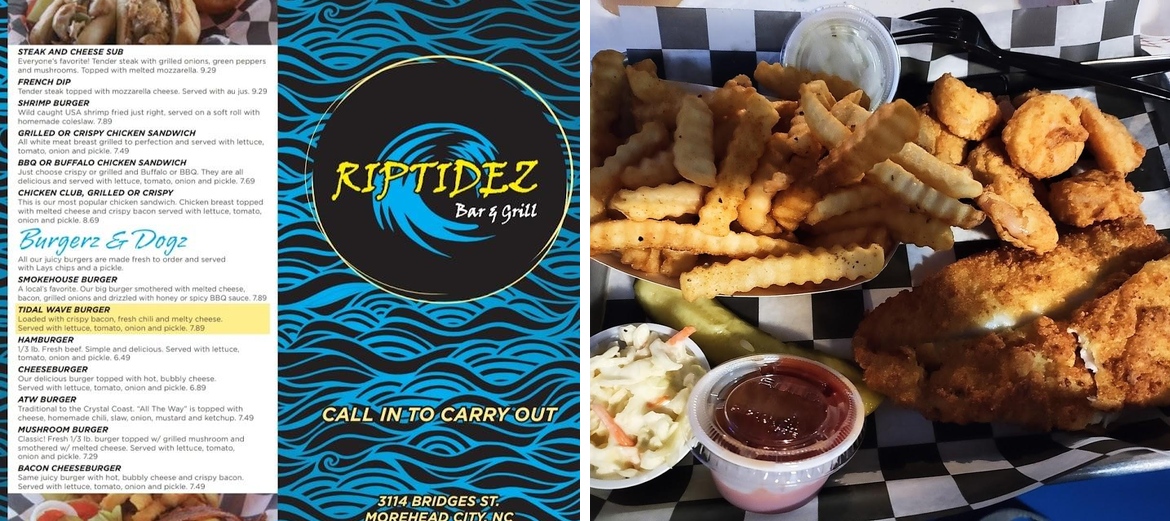 Riptidez Menu
