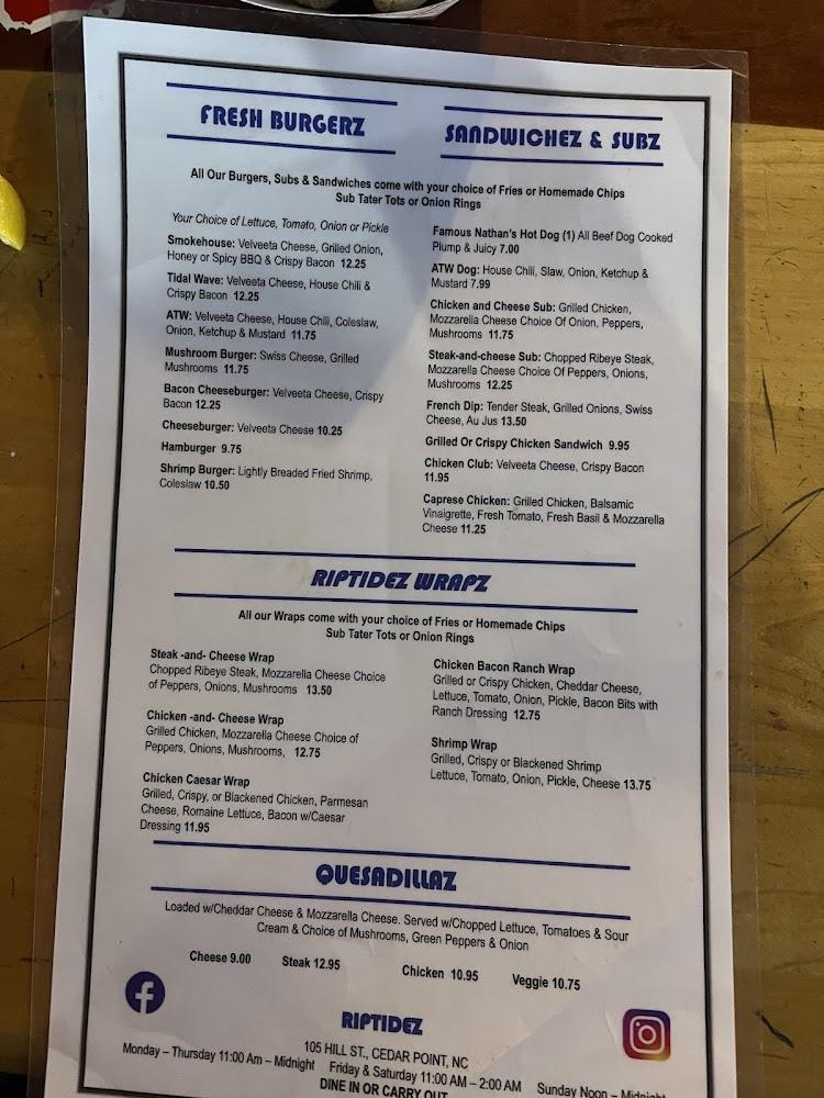 Riptidez Menu image 2